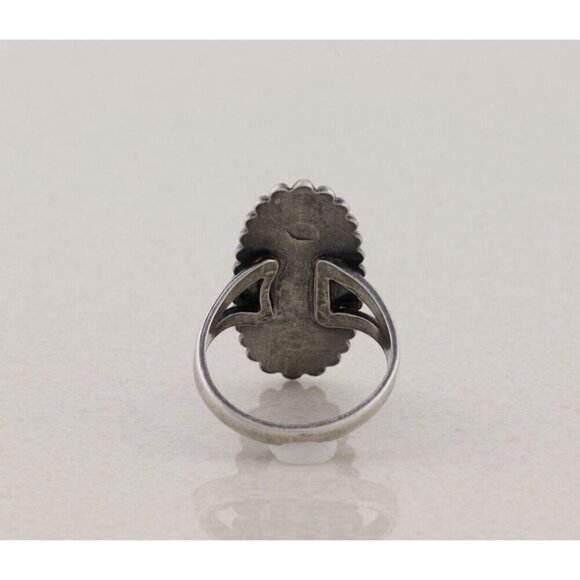 Sterling Silver Natural Turquoise Ring Size 8 1/2 - Picture 6 of 7